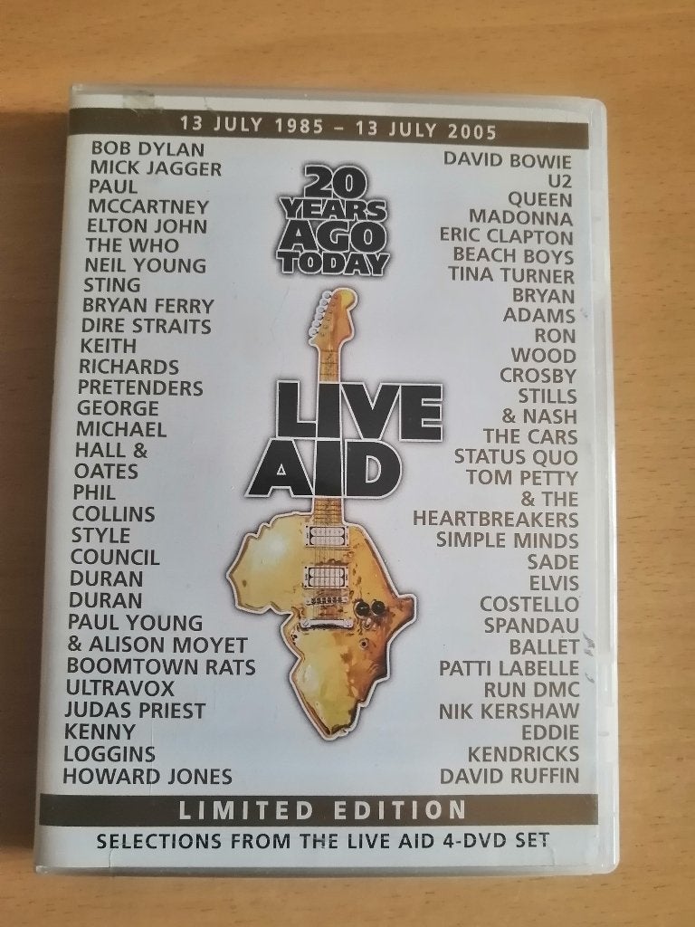 DVD édition limitée Live Aid : 20 Years Ago Today, Cd's en Dvd's, Ophalen of Verzenden, Zo goed als nieuw, Concert