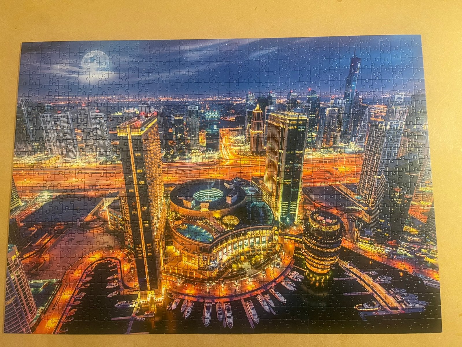 Puzzle - 1000 pièces - ville, Enlèvement ou Envoi, 500 à 1500 pièces, Comme neuf, Puzzle