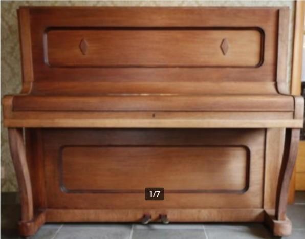 Piano - Merk : J. Günther, Musique & Instruments, Enlèvement, Utilisé, Brun, Piano
