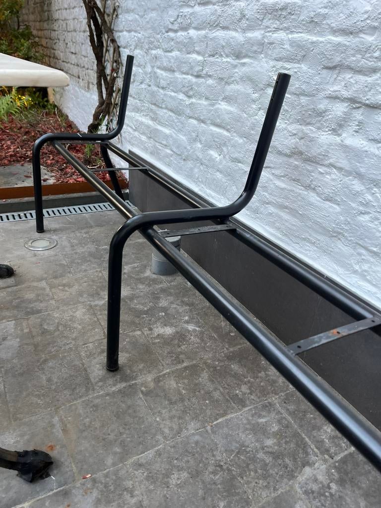 Support de banc en métal., Enlèvement, Utilisé