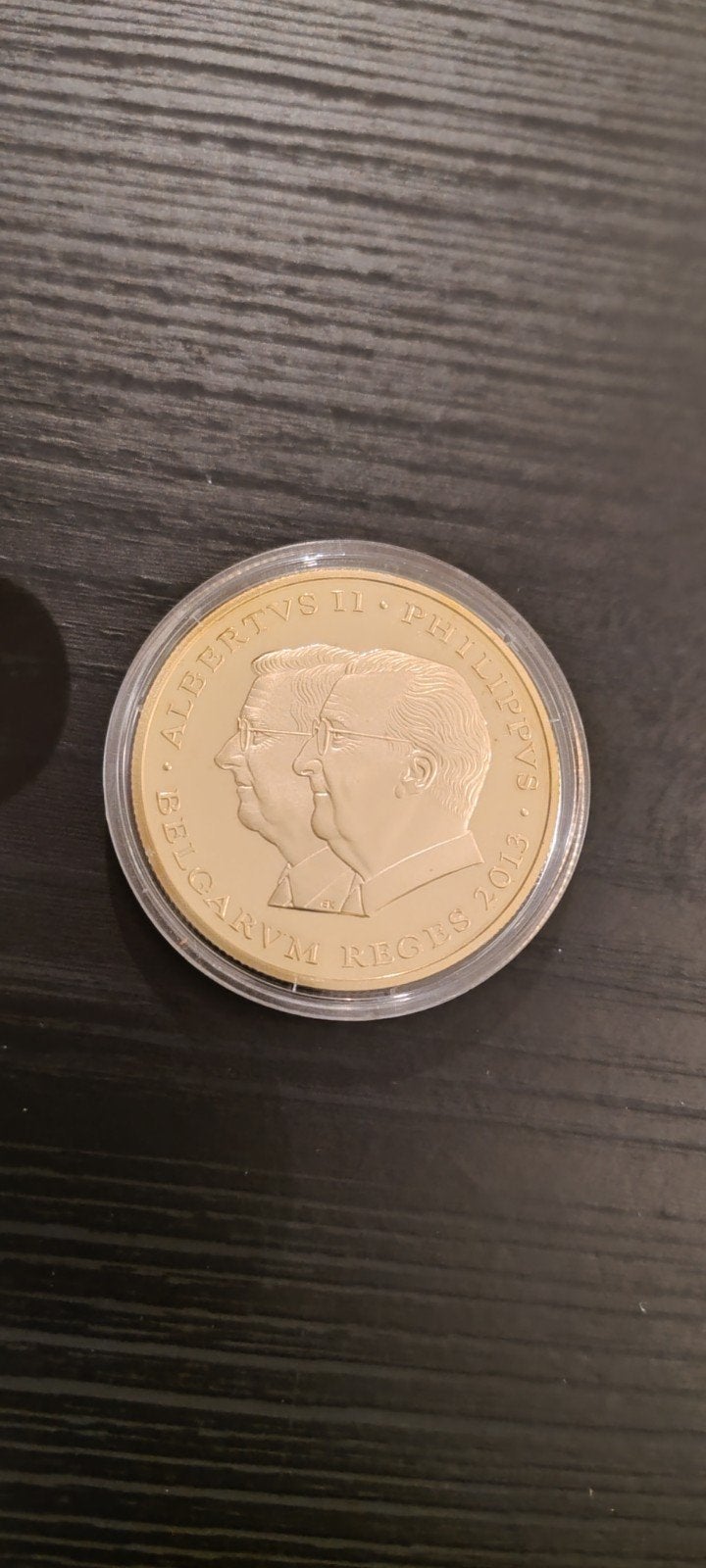 Belgische herdenkingsmedaille Albert II / Filip 2013 –, Postzegels en Munten, Munten | Europa | Euromunten, België, Goud, Ophalen of Verzenden