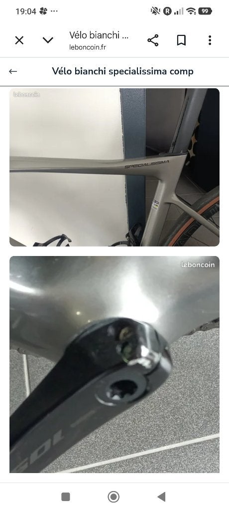 Vélo bianchi, 10 à 15 vitesses, Comme neuf, Enlèvement, 53 à 57 cm