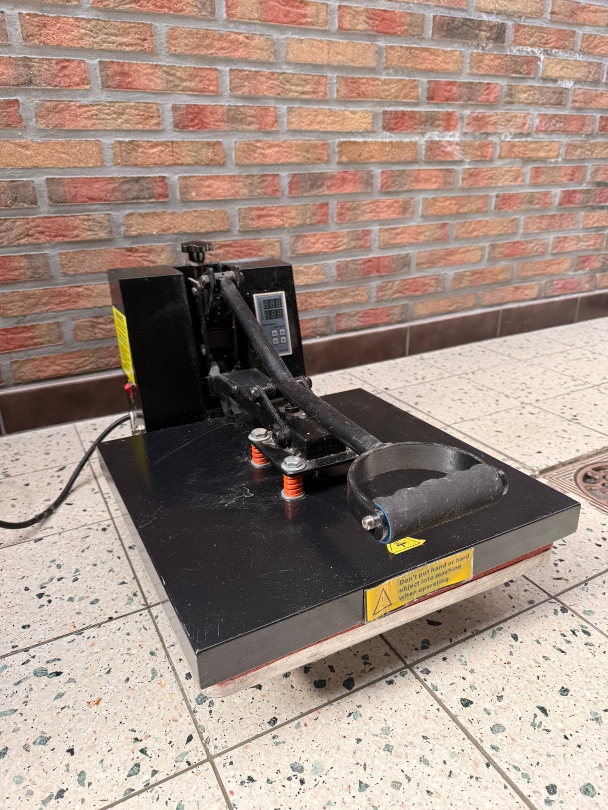 Heat press, Enlèvement, Utilisé