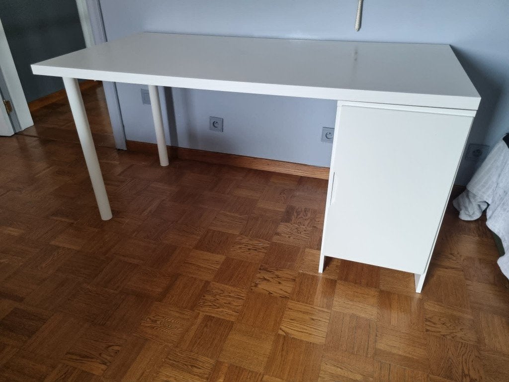 Witte bureau, Maison & Meubles, Bureaux, Bureau d'écolier, 150 cm, Utilisé, IKEA