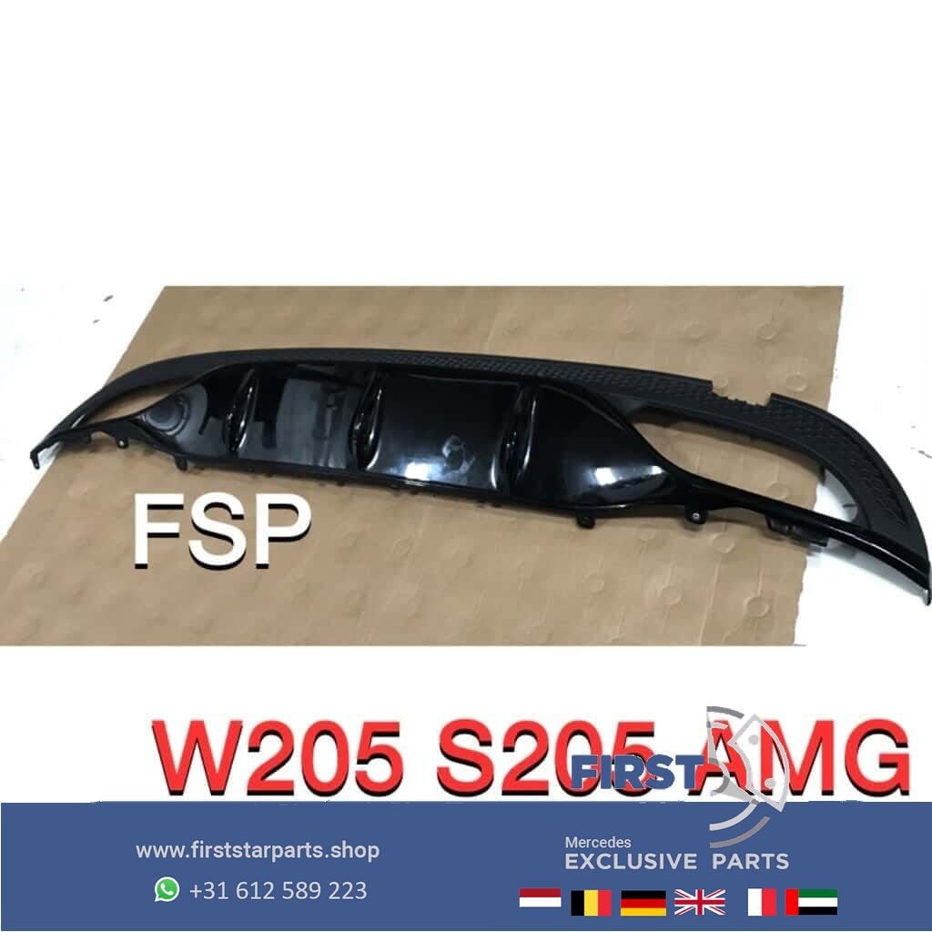 W205 S205 AMG Achterbumper Diffuser origineel Mercedes C Kla, Utilisé, -, -, Enlèvement ou Envoi