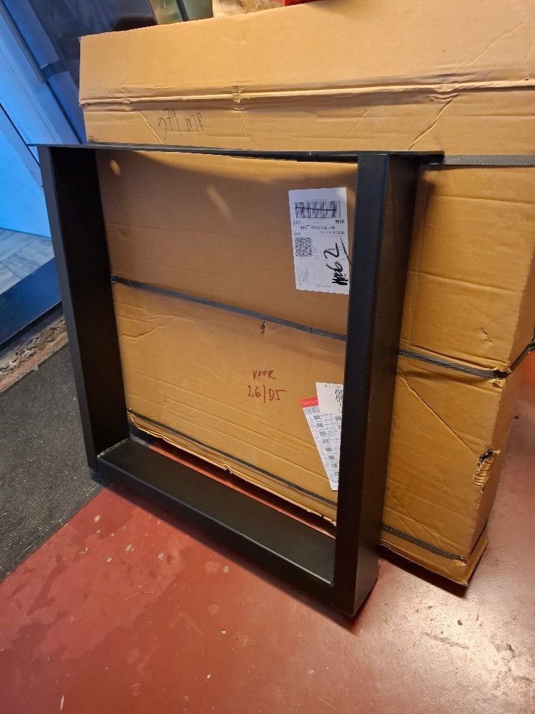 U - tafelpoot (metaal), Huis en Inrichting, Ophalen, Tafelpoot, 50 tot 100 cm, Design