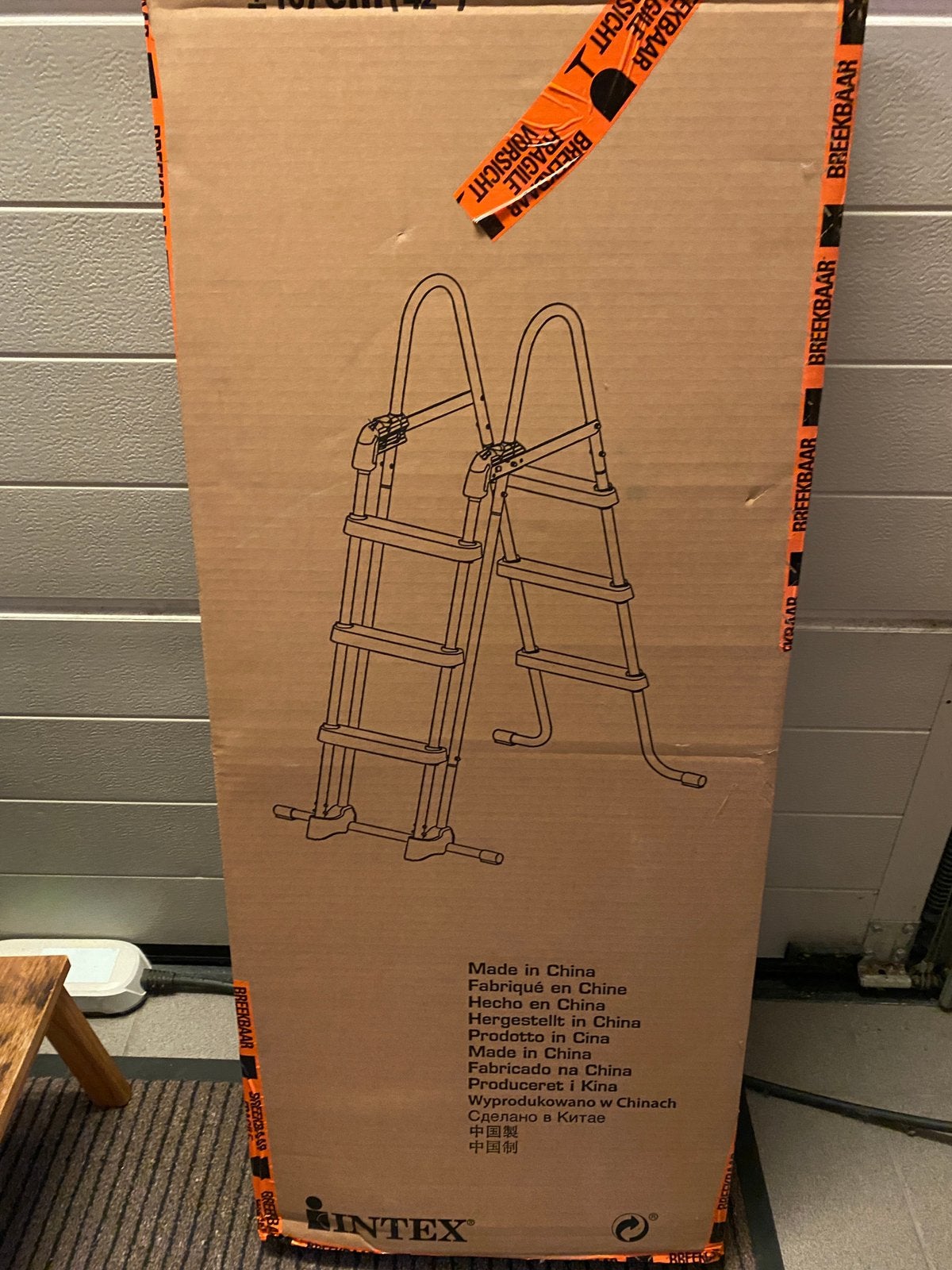 Zwembadladder Intex, Tuin en Terras, Ophalen, Nieuw