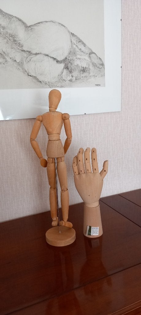 main en bois et poupée pour apprendre à dessiner, Enlèvement, Utilisé, Autres types