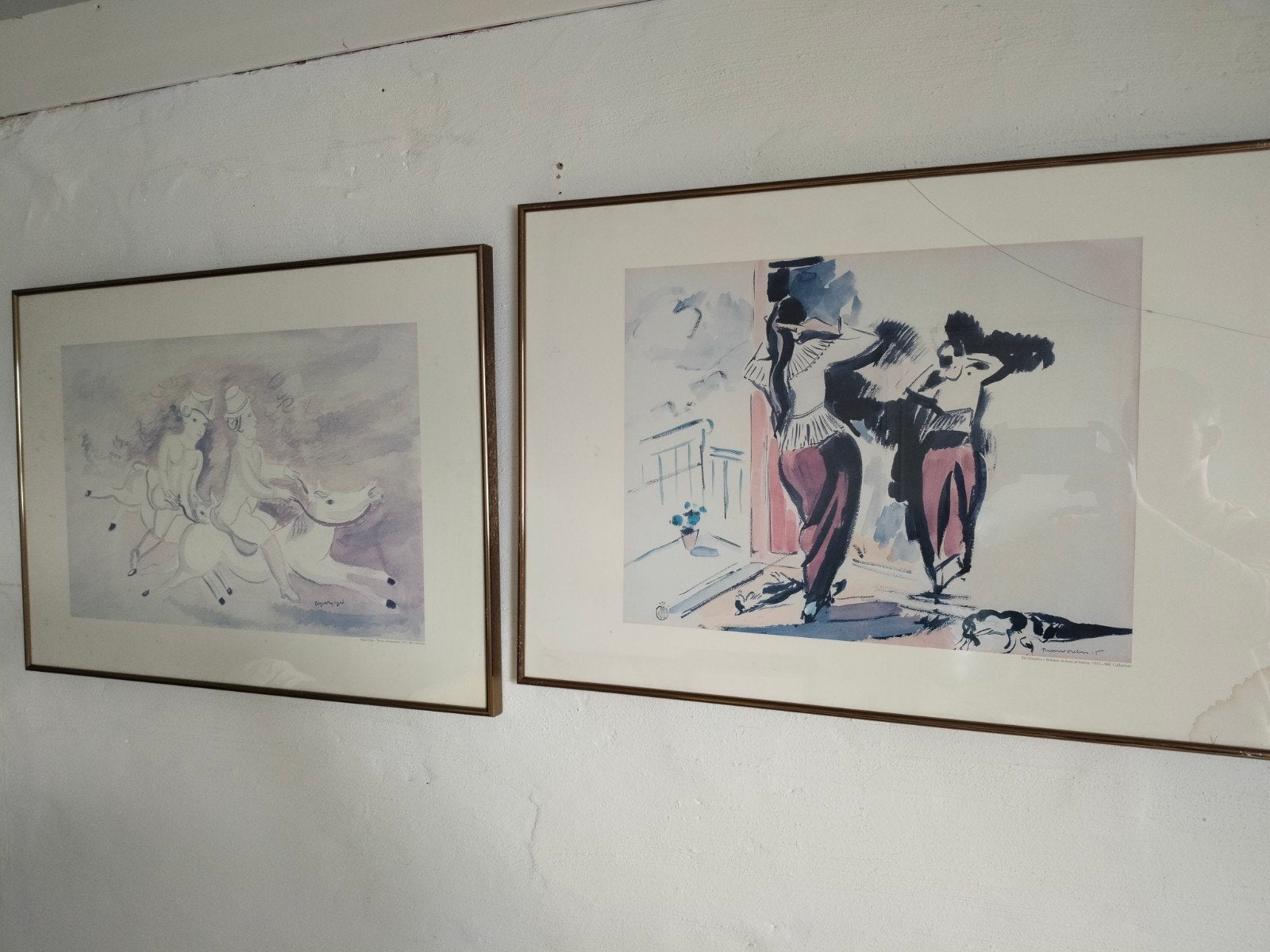 2x ingelijste prints - BBL Collection, Ophalen, Glas