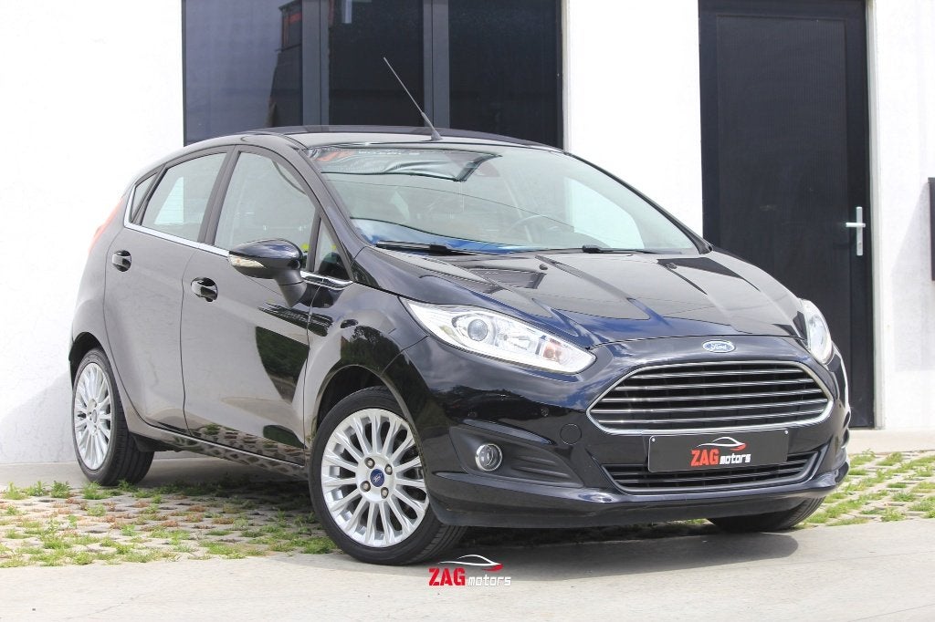 Ford Fiesta 1.0 Titanium | 62.000km | PDC | Airco | 1e Eig., Auto's, Ford, Voorwielaandrijving, Stof, Zwart, Zwart