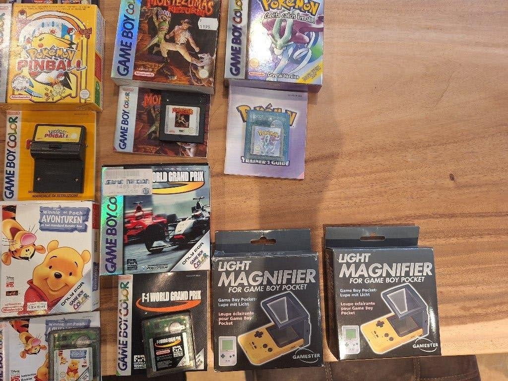 Gameboy color console met games ( pokemon,...., Games en Spelcomputers, Ophalen of Verzenden, Zo goed als nieuw, Game Boy Color