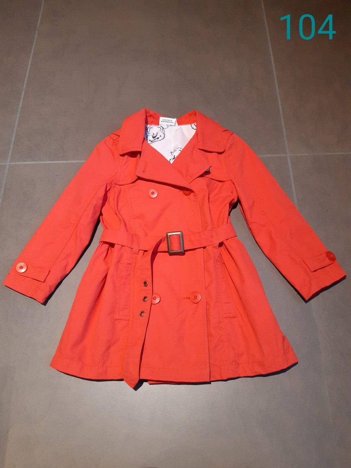 Trenchcoat meisjes: JBC: maat 104, Kinderen en Baby's, Kinderkleding | Maat 104, Gebruikt, Meisje, JBC, Ophalen of Verzenden