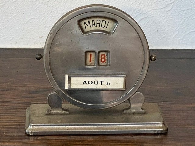 Calendrier perpétuel français Art Deco, Enlèvement