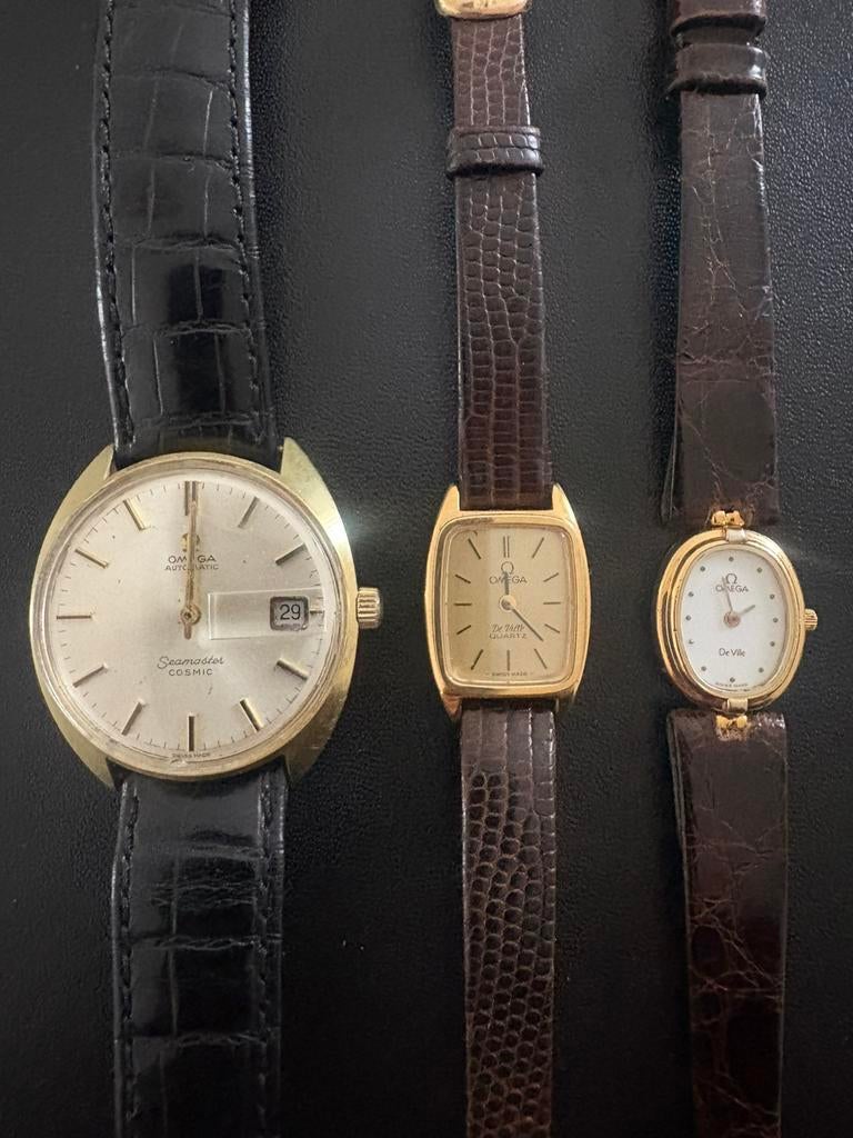 Omega seamaster cosmic en 2 dames omega deville, Bijoux, Sacs & Beauté, Montres | Hommes, Comme neuf, Omega, Enlèvement ou Envoi