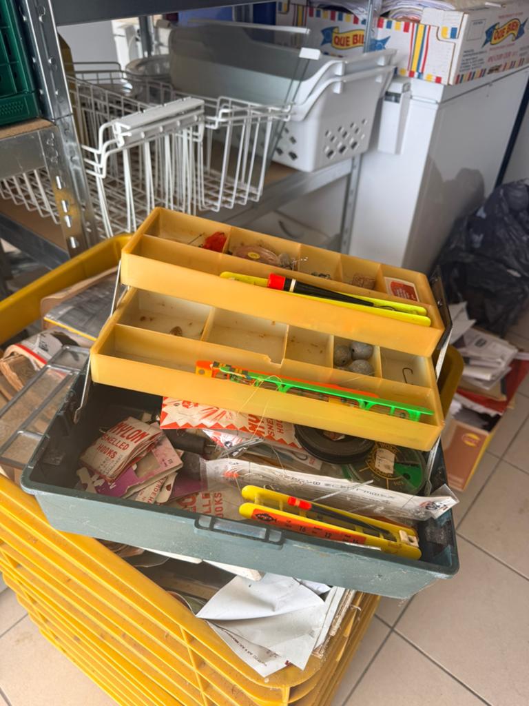 Bakje visgerief, Ophalen, Gebruikt