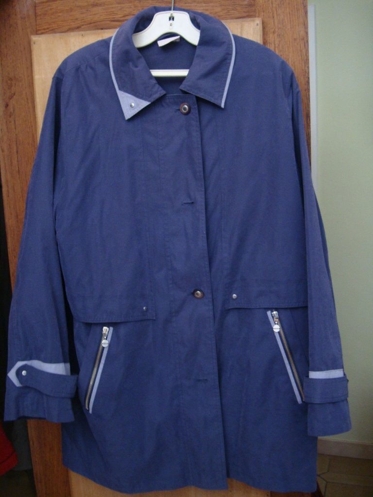 parka - blauwe - maat 42/44 - als nieuw, Blauw, Maat 42/44 (L), Ophalen of Verzenden, Zo goed als nieuw