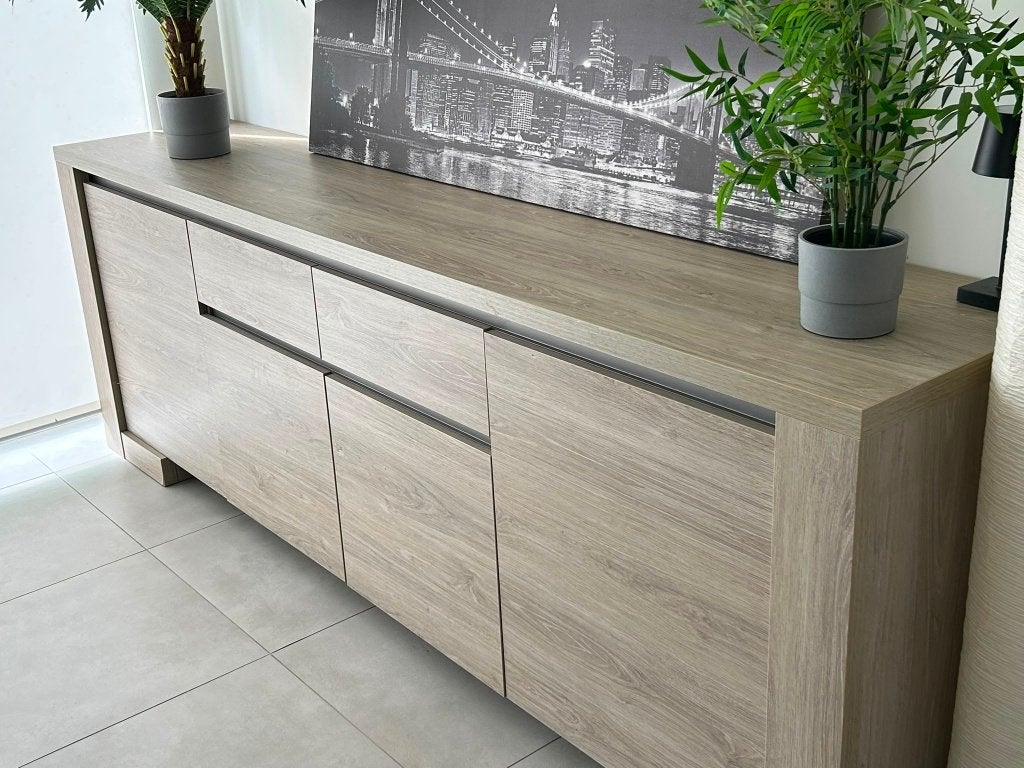 Dressoir + TV Meubel + Salontafel, Huis en Inrichting, Kasten | Dressoirs, Ophalen, Gebruikt, Met deur(en), 200 cm of meer