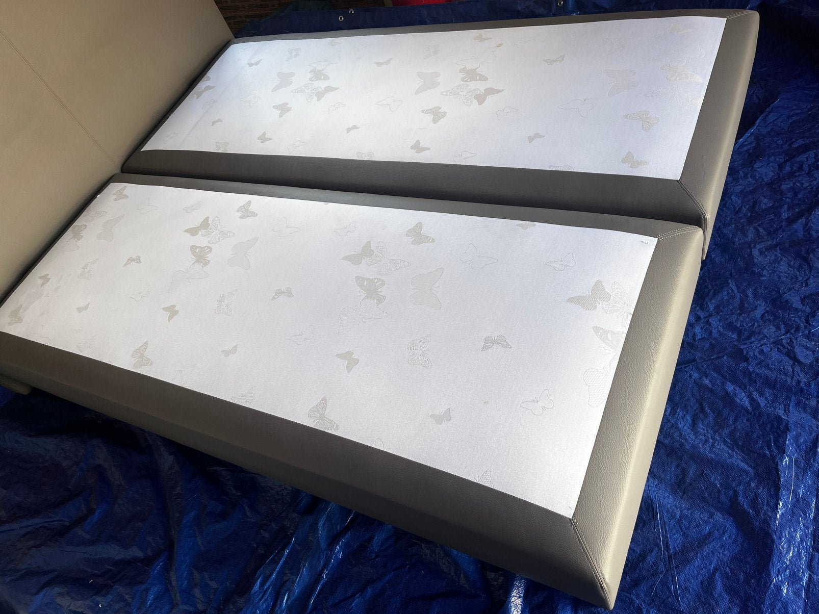 Boxspring met hoofdbord, zonder matras 200x160, Huis en Inrichting, Slaapkamer | Boxsprings, Ophalen, Gebruikt, Tweepersoons, 200 cm