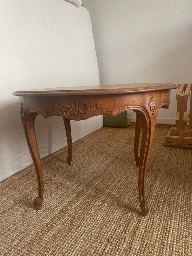 Table d'appoint ronde ; pieds "cabriole", Rond, 45 à 60 cm, Enlèvement, Utilisé