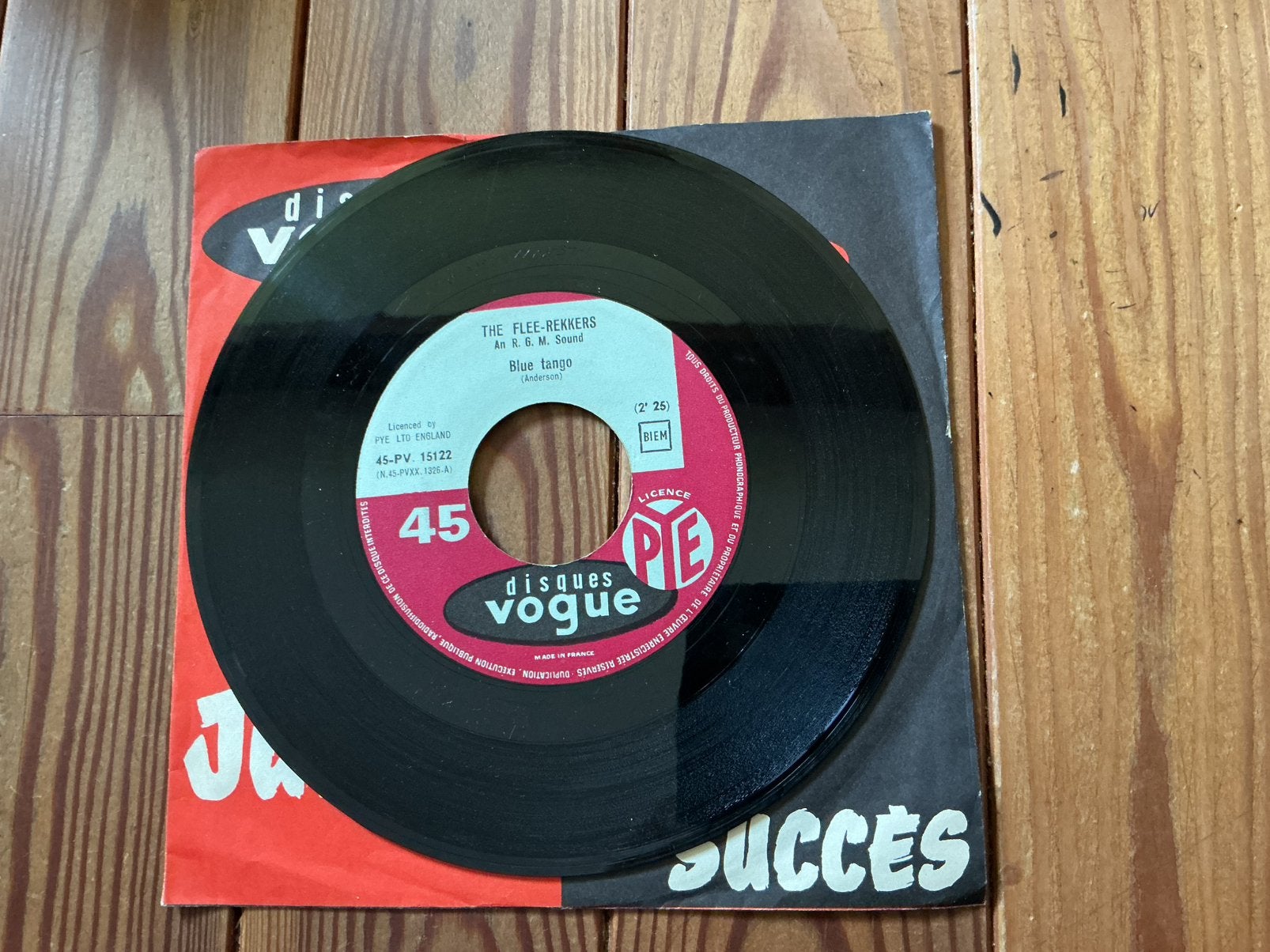 7 » The Flee-Rekkers - Blue Tango, CD & DVD, Vinyles Singles, Utilisé, Enlèvement ou Envoi