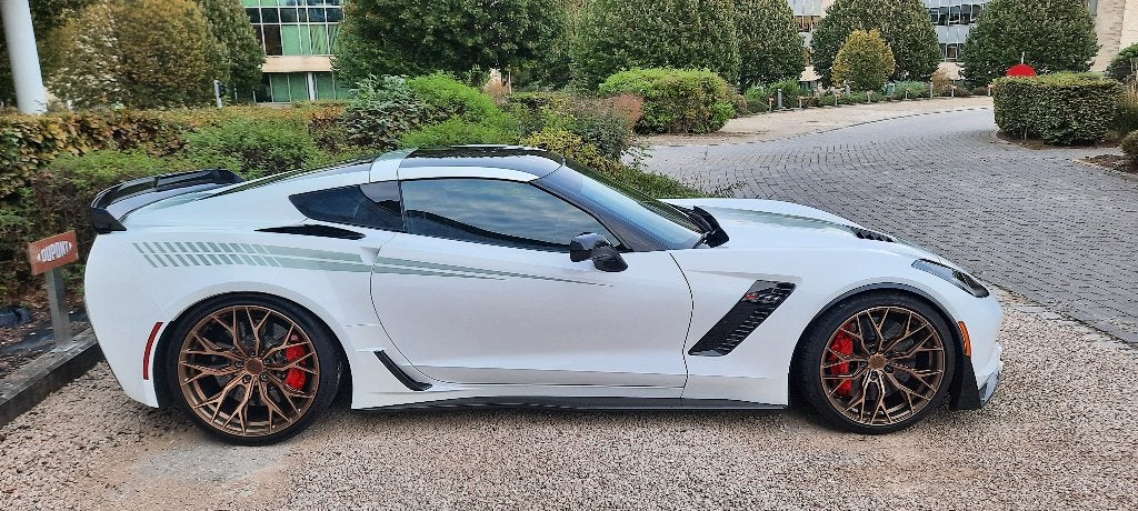 Corvette C7 Z06 Z07 boite auto 8 rapports, Automaat, Achterwielaandrijving, Alcantara, Wit
