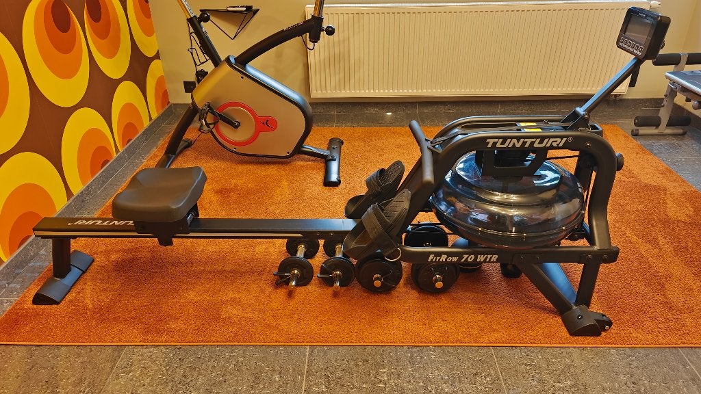 Tunturi Roeitrainer FitRow 70, Rameur, Comme neuf, Enlèvement, Métal