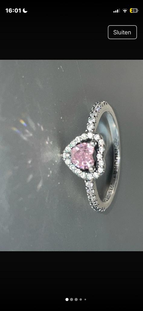 Pandora promise ring, Ophalen of Verzenden, Zo goed als nieuw