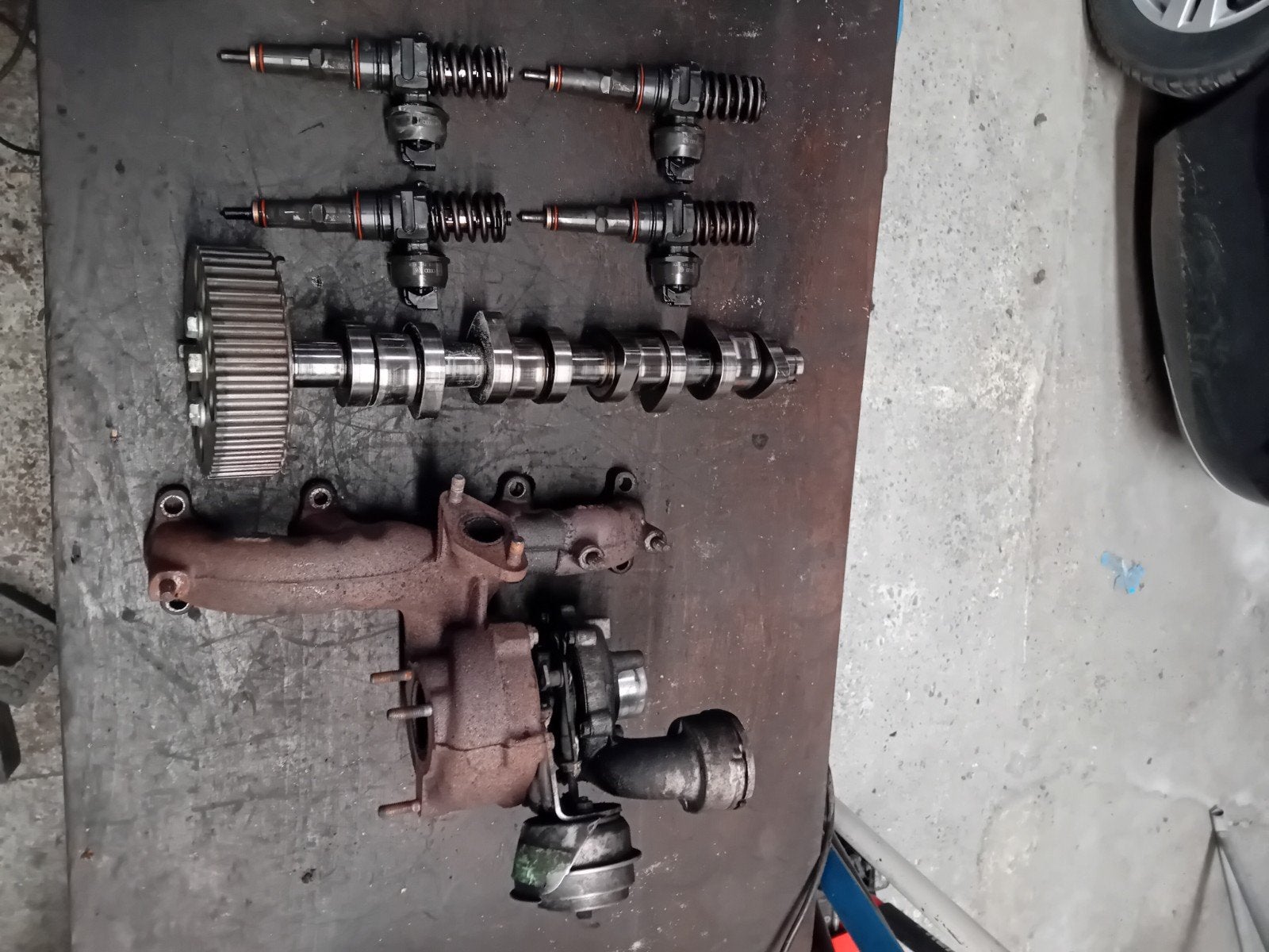 injectors/nokkenas ASZ motor audi A3 TDI 130PK+onderdelen, Ophalen of Verzenden, Gebruikt, Audi