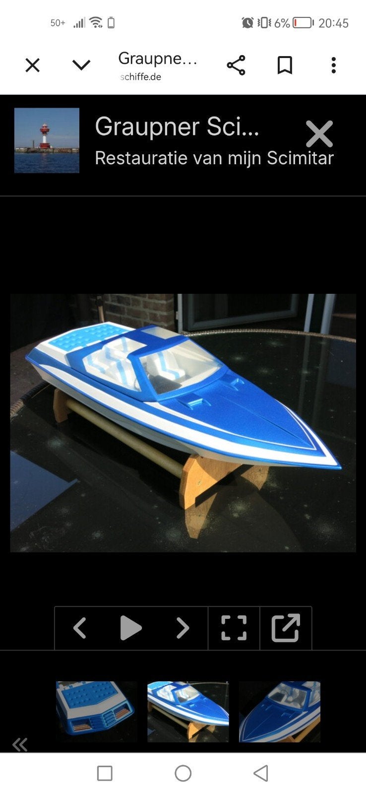 Gezocht gevraagd graupner scimitar speedboot, Hobby en Vrije tijd, Ophalen, Overige merken