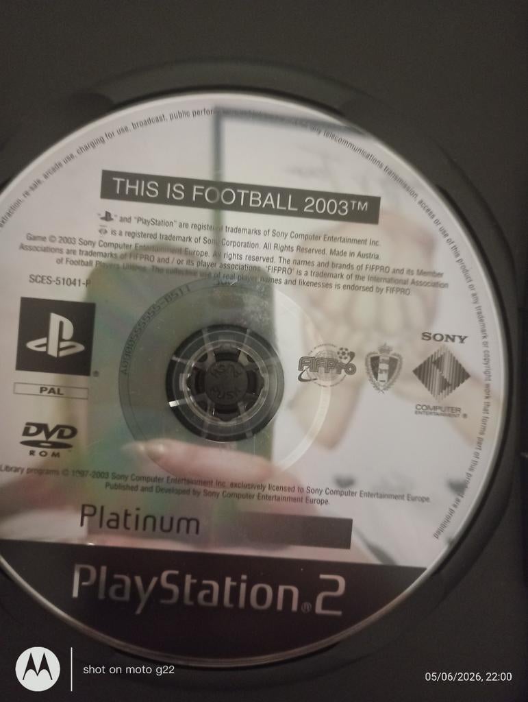 This is football 2003 ps2, Ophalen