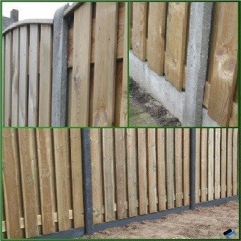 betonpalen  beton palen antraciet schutting platen planken, Ophalen, Overige materialen, 6 meter of meer, Nieuw