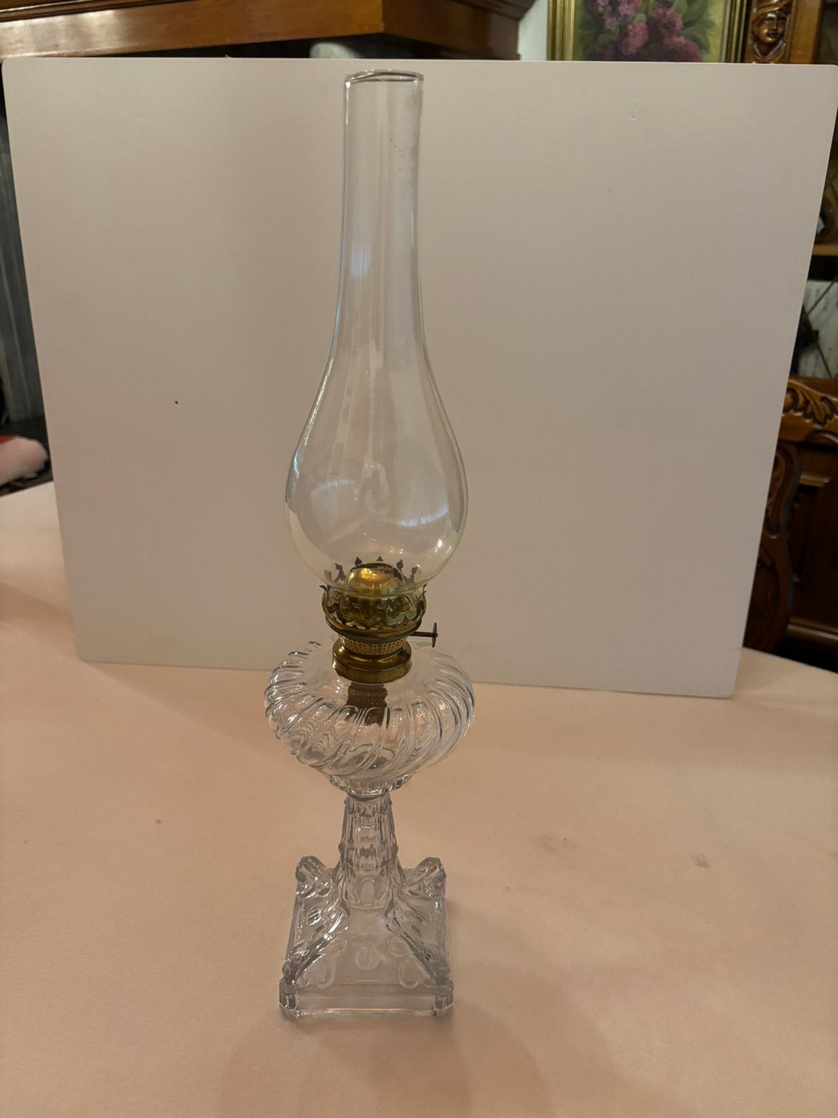 Olielamp glas, 54 cm, Verre, Enlèvement, Utilisé