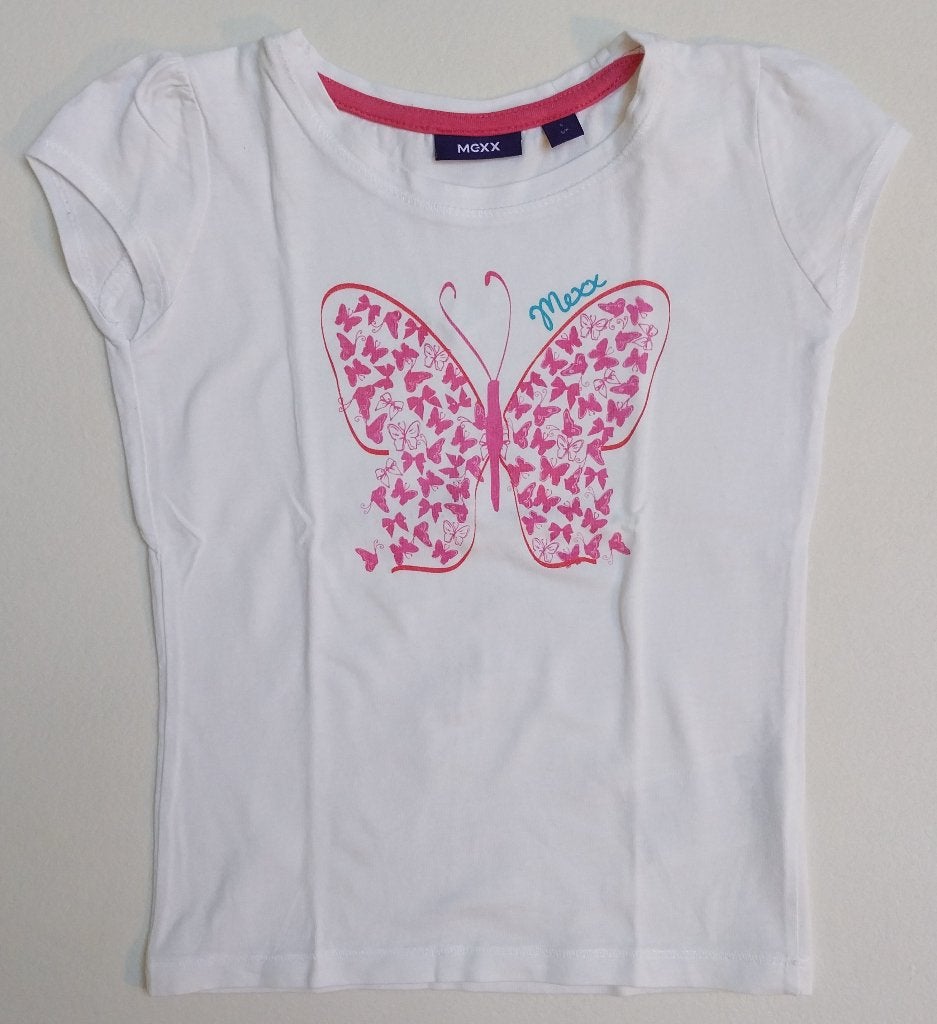 Joli T-shirt blanc (taille 98-104), Mexx, Enlèvement ou Envoi, Chemise ou À manches longues, Comme neuf