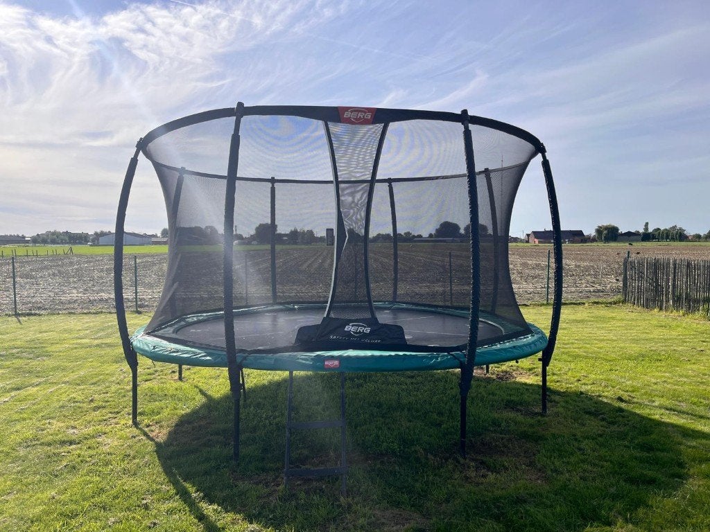 BERG trampoline champion 430 safety net deleuxe, Kinderen en Baby's, Ophalen, Gebruikt