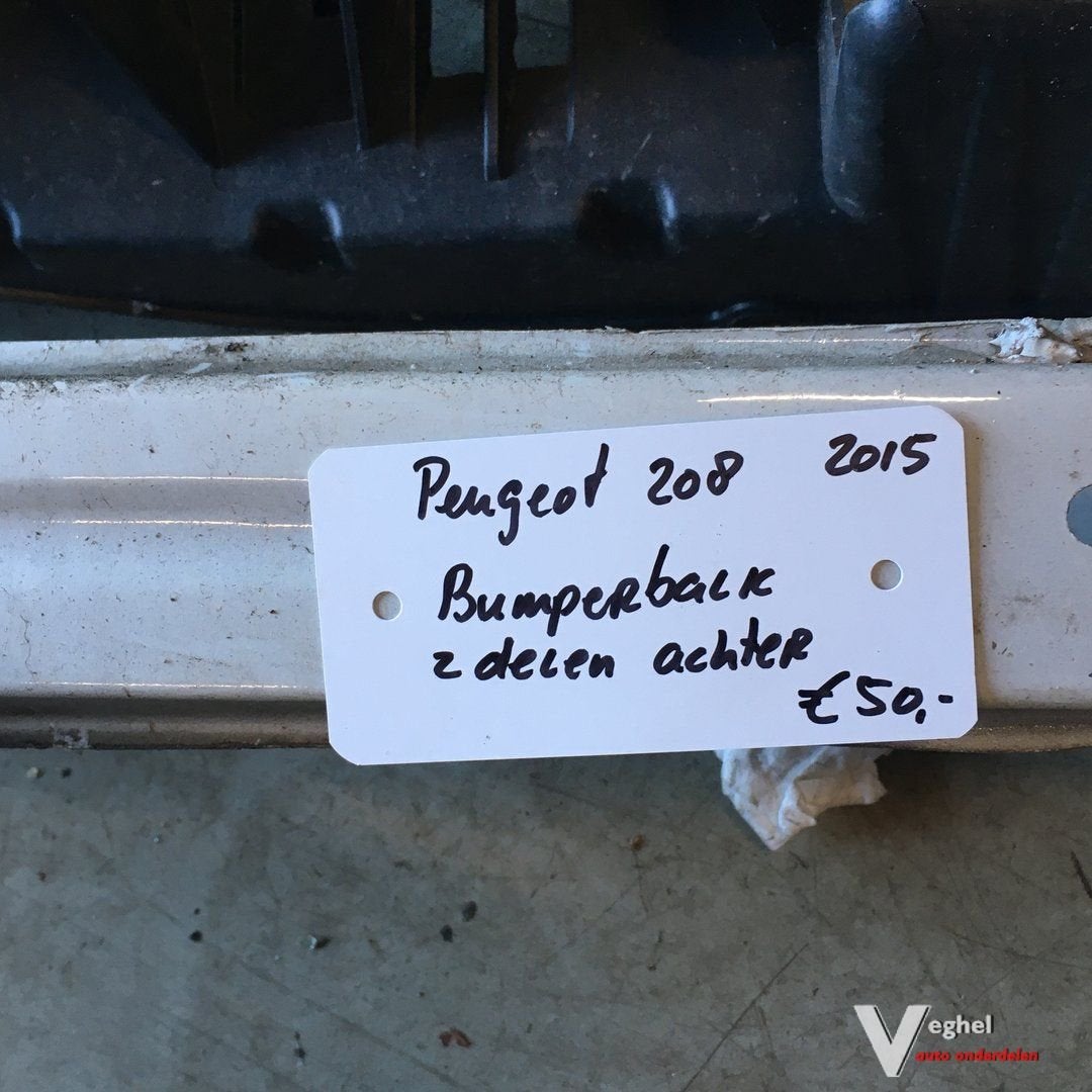 Peugeot 208 2015 Bumperbalk achter, Gebruikt, -, -, Ophalen of Verzenden