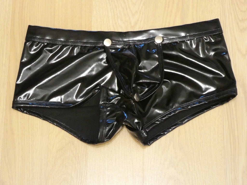 Slip Lak PVC Zwart, Kleding | Heren, Ondergoed, Slip, Zwart, Ophalen of Verzenden