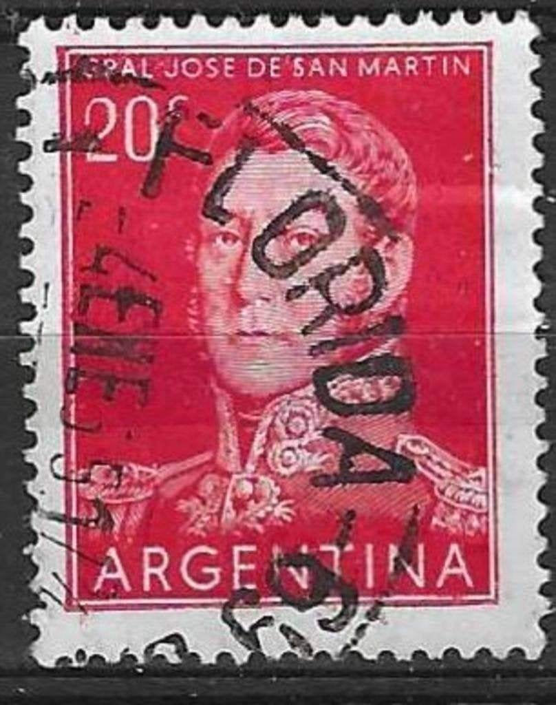 Argentinie 1954 - Yvert 546 - Jose de San Martín (ST), Verzenden, Gestempeld
