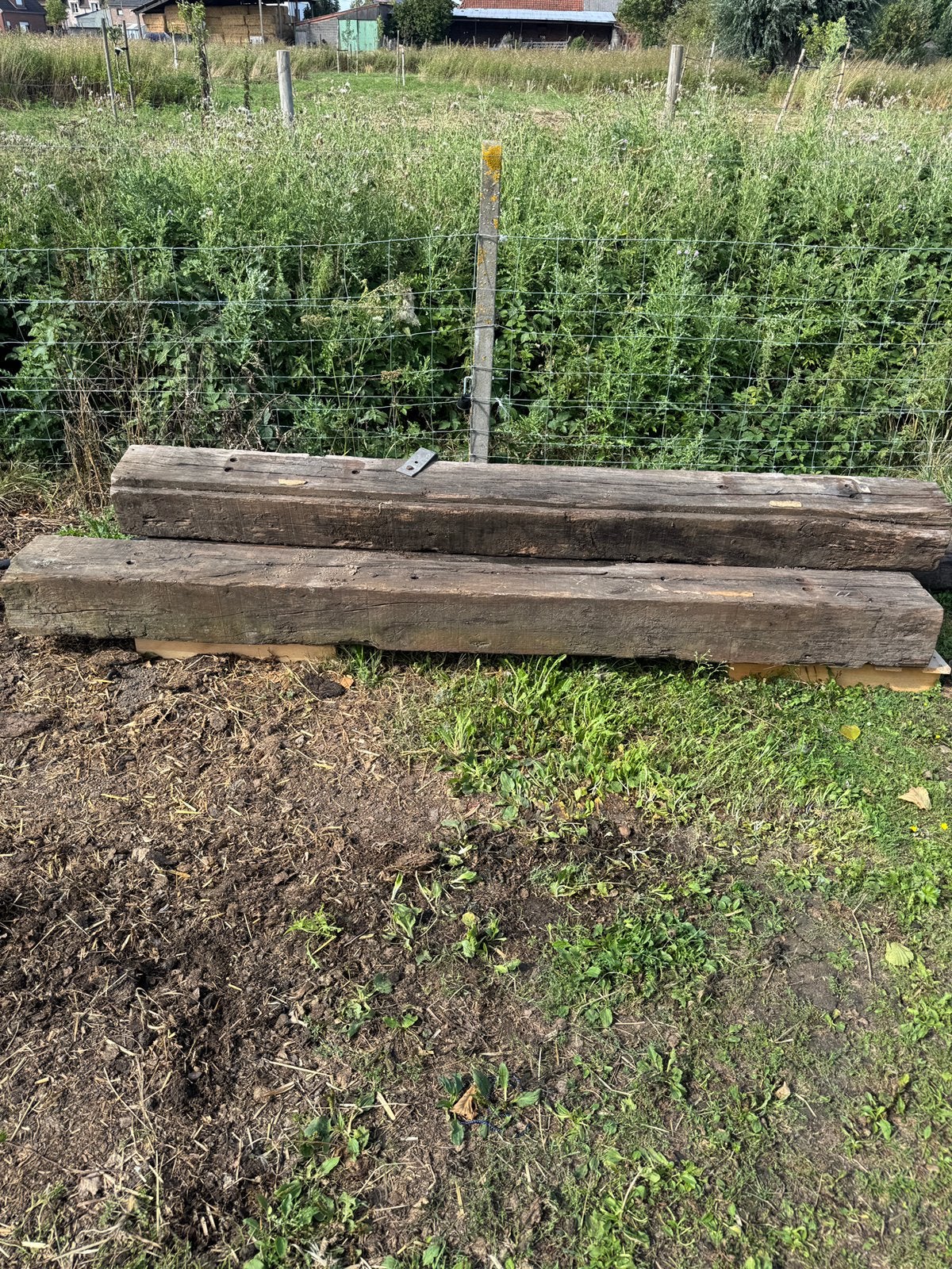 Bielzen 2m50 lang, Tuin en Terras, Bielzen en Borduren, Ophalen, Gebruikt