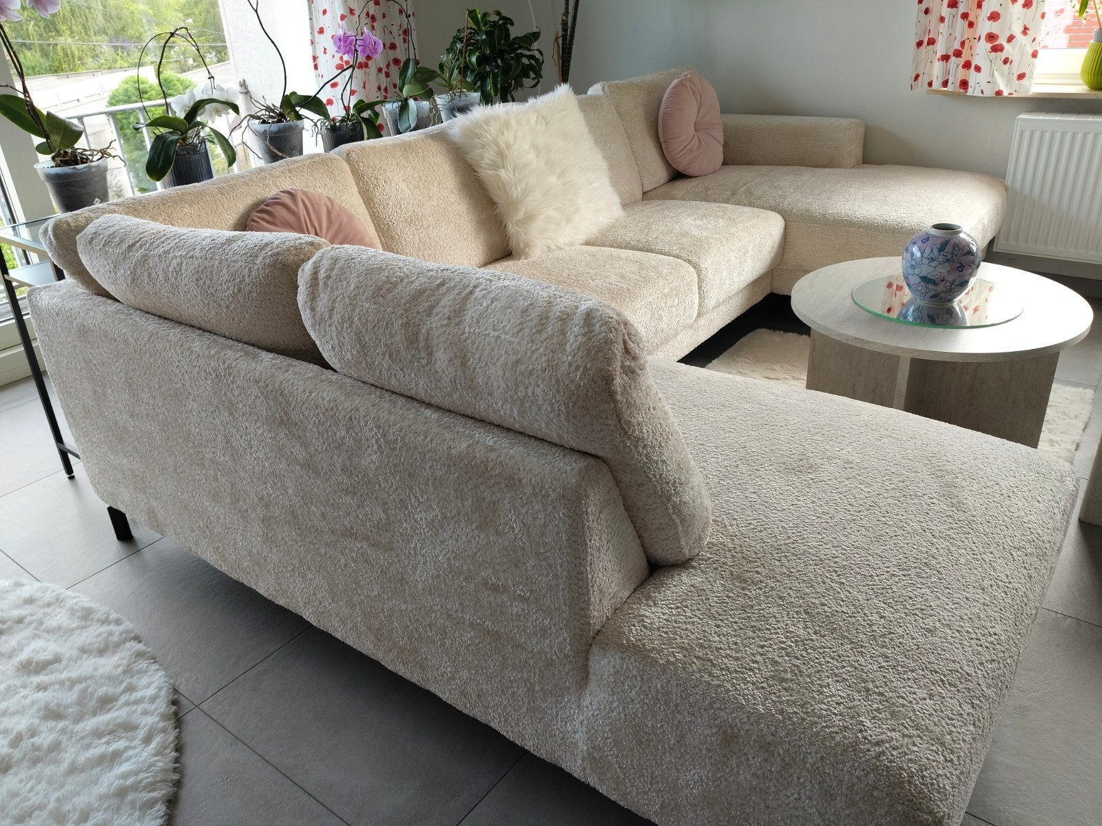 beau grand salon beige, Enlèvement, Tissus