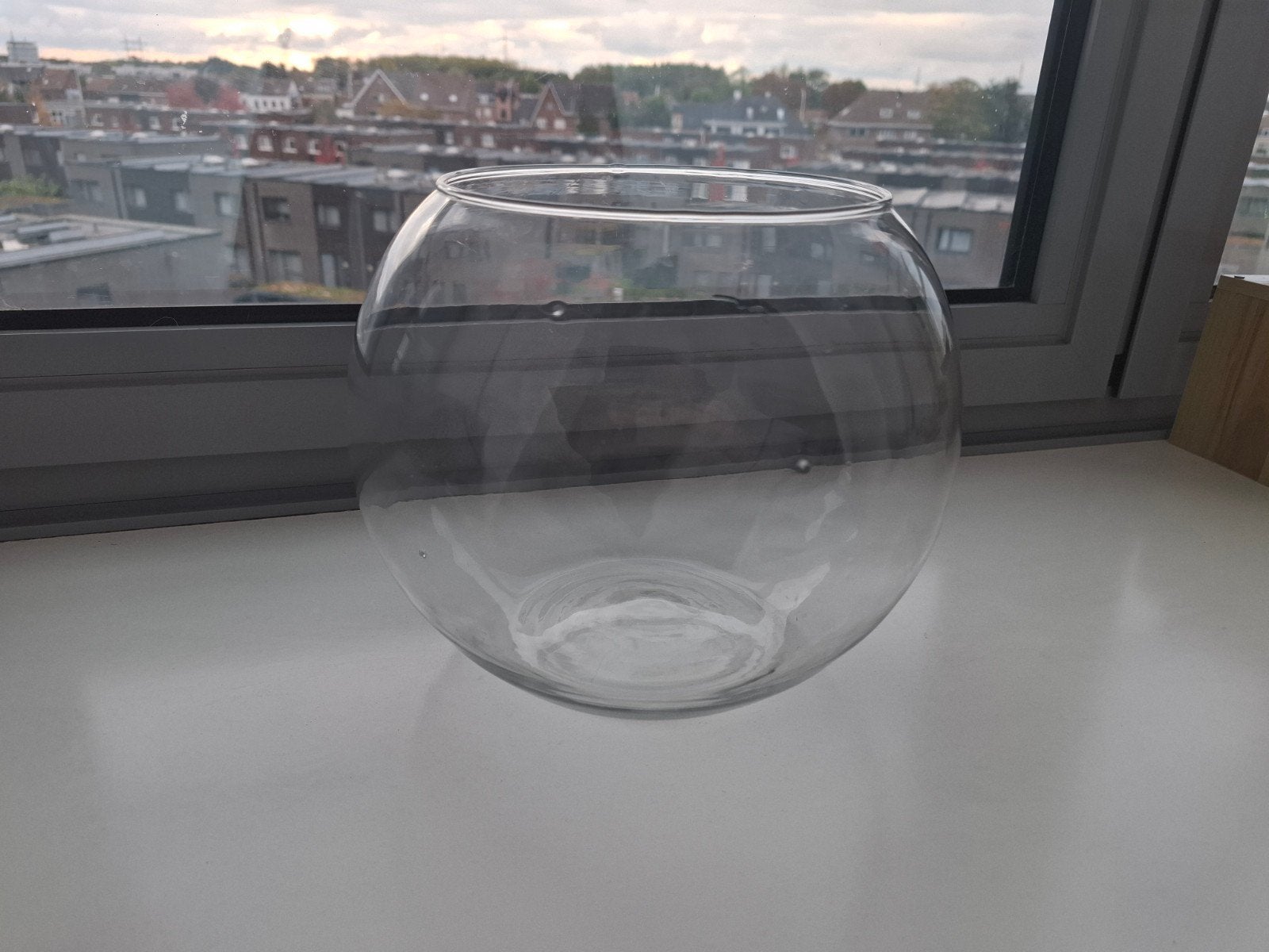 glazen bokaal, Maison & Meubles, Enlèvement, Transparent, Verre, 19 cm