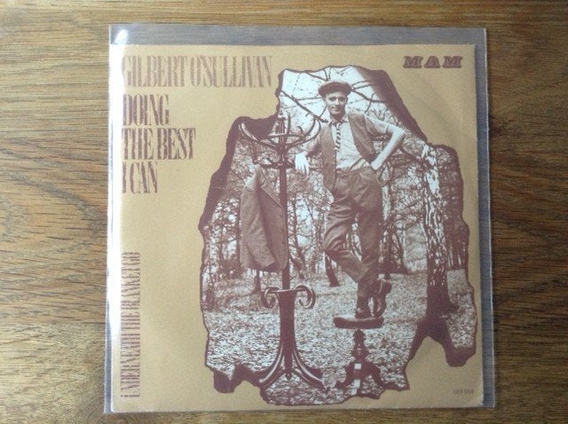 single gilbert o'sullivan, Cd's en Dvd's, 7 inch, Ophalen of Verzenden, Pop, Beschermende buitenhoes