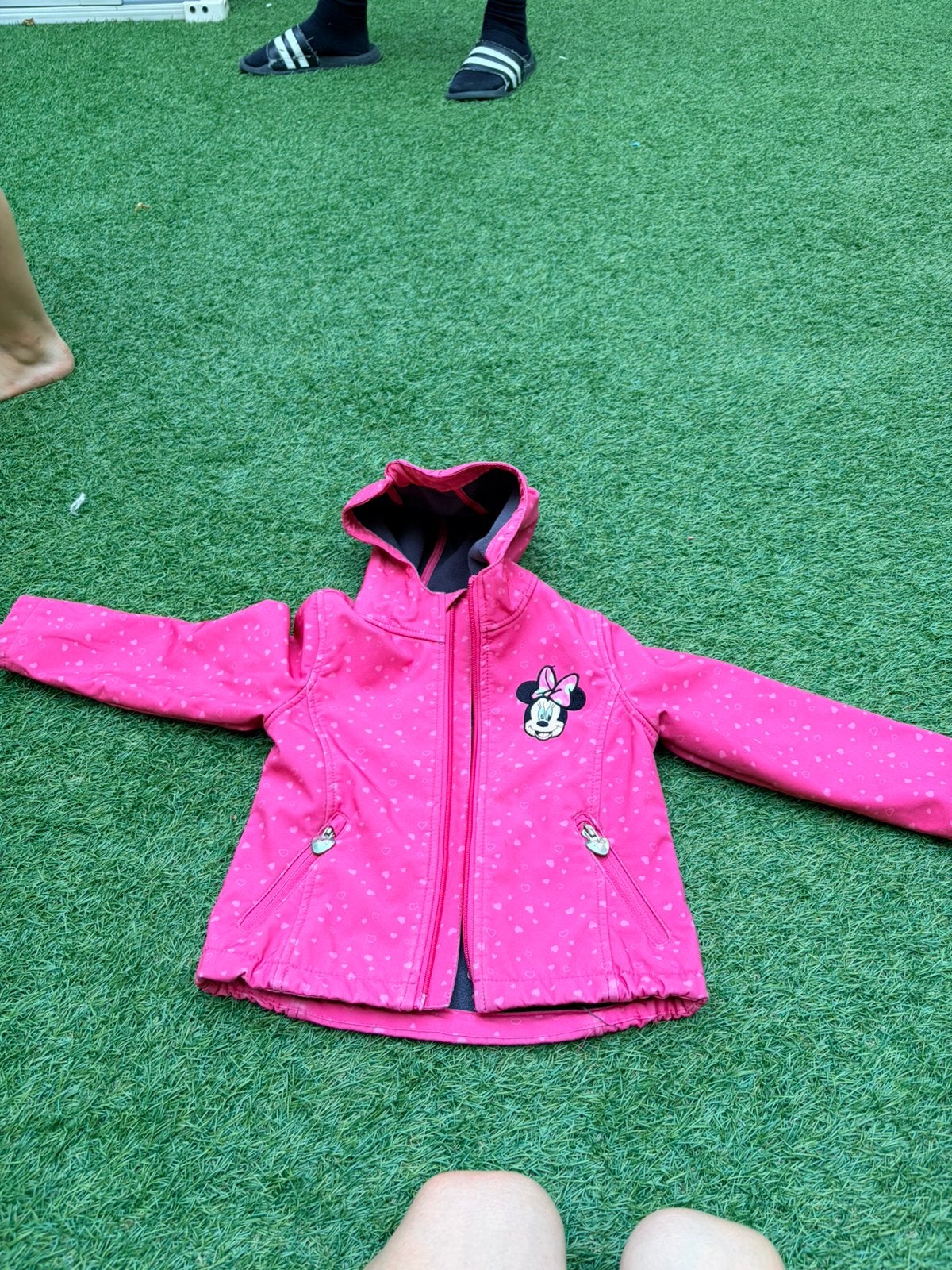 Meisjesjas met capuchon – maat 104, Kinderen en Baby's, Kinderkleding | Maat 104, Ophalen, Gebruikt, Meisje, Jas