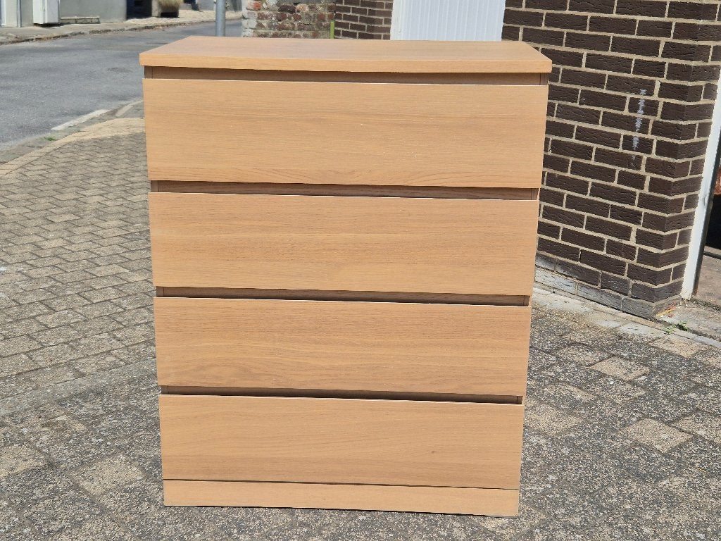 Commode 4 tiroirs, bon état, 3 ou 4 tiroirs, 25 à 50 cm, Moins de 100 cm, Comme neuf