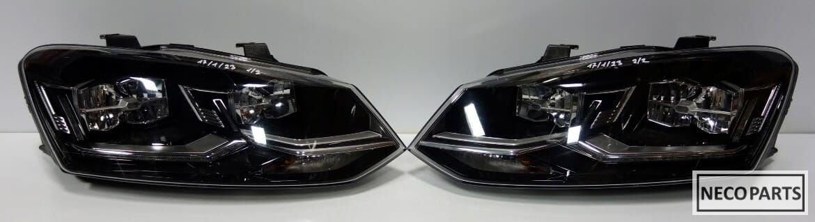 VW POLO 6C VOL LED KOPLAMPEN ORIGINEEL COMPLEET, Auto-onderdelen, Gebruikt, -, Volkswagen, -
