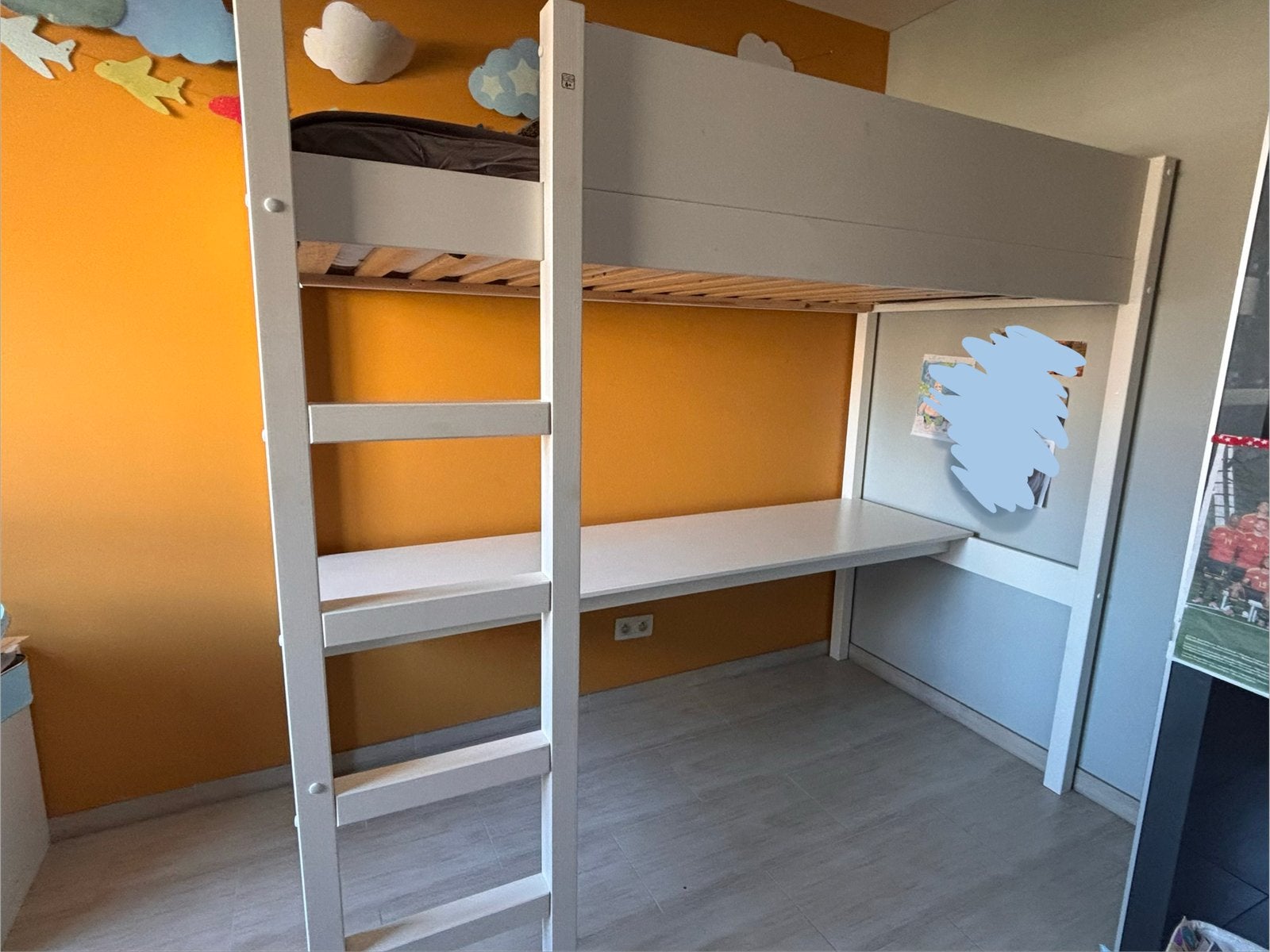 Hoogslaper wit zo goed als nieuw, Huis en Inrichting, Ophalen, Zo goed als nieuw, Hoogslaper