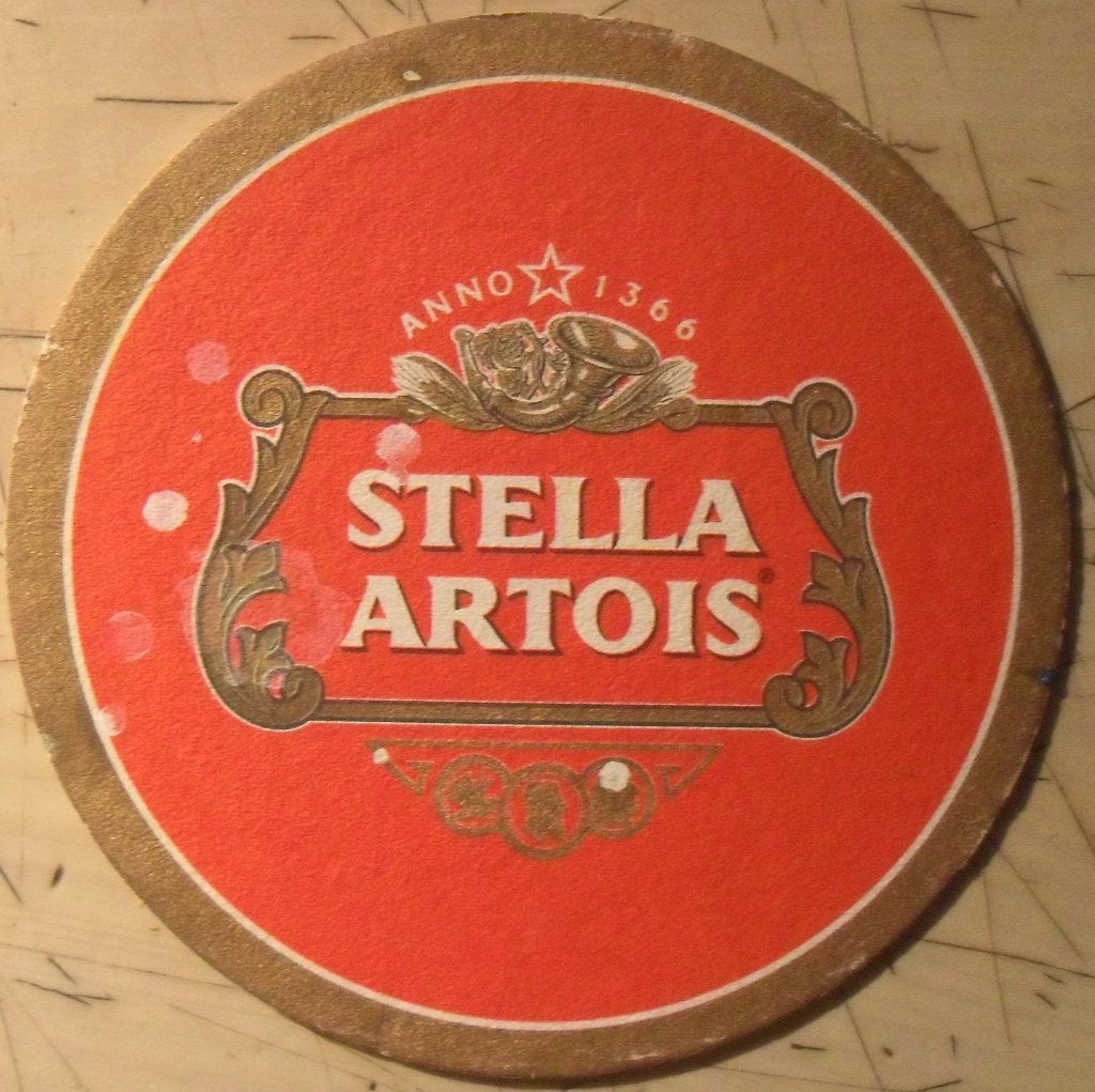 Sous-bock Stella Artois rouge, Verzamelen, Ophalen of Verzenden, Viltje(s), Stella Artois