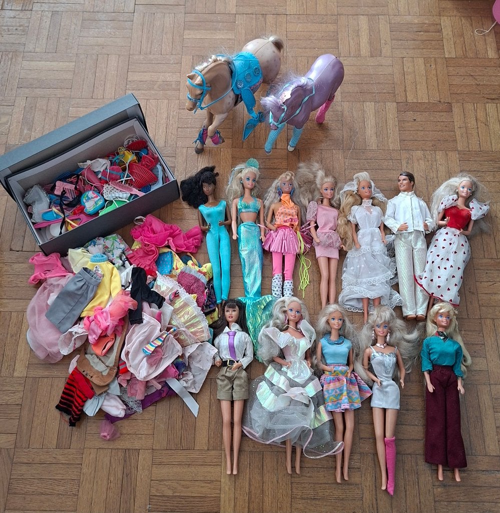 Gros lot Barbie + Brenda Walsh vintage années 80/90, Enlèvement, Utilisé, Barbie
