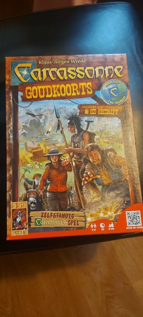 jeu de plateau Carcassonne Gold Rush + the Sheriff 999 games, 1 ou 2 joueurs, Enlèvement ou Envoi, Comme neuf, 999 games