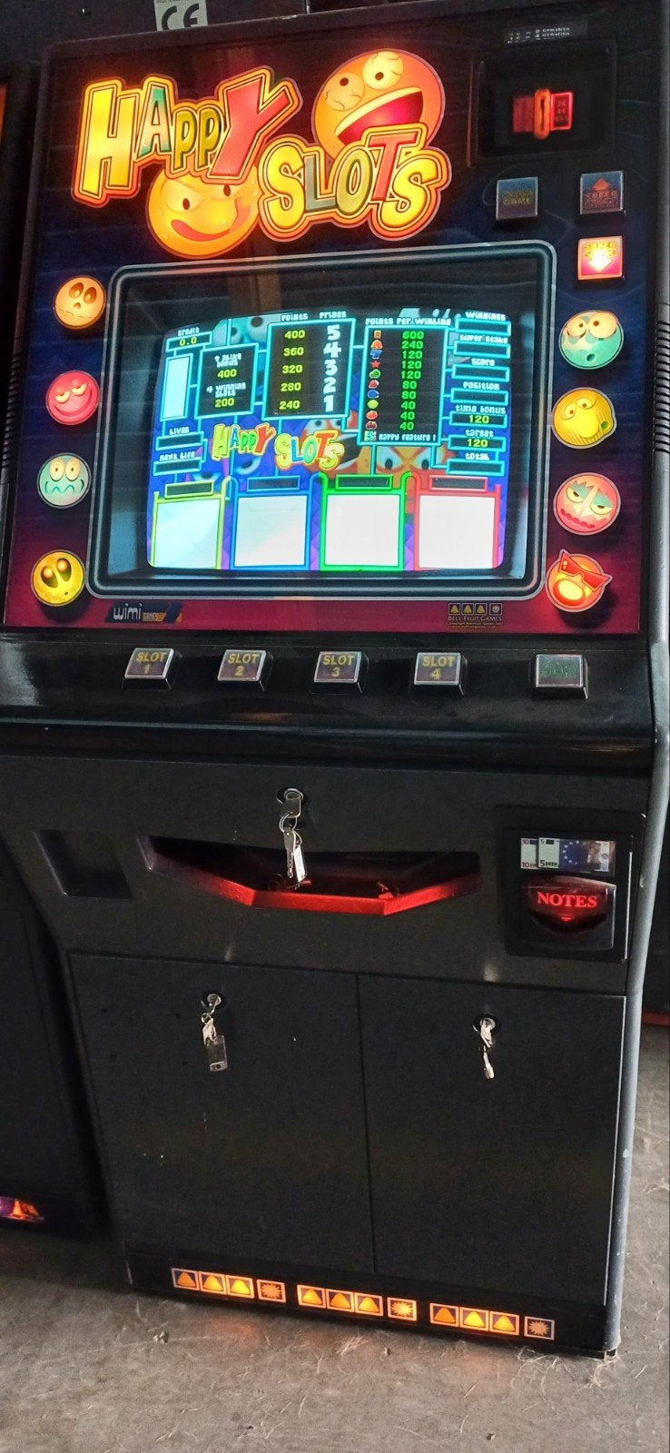 HAPPY SLOTS in zeer mooie staat., Verzamelen, Automaten | Gokkasten en Fruitautomaten, Ophalen