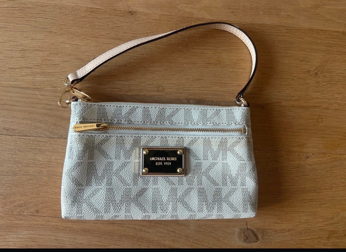 Michael Kors Jet Set Large Wristlet / Pochette - Vanilla, Handtassen en Accessoires, Tassen | Damestassen, Ophalen of Verzenden